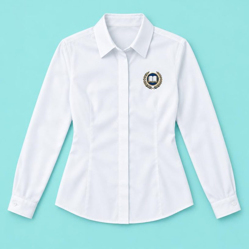 Schul-Bluse mit Schullogo